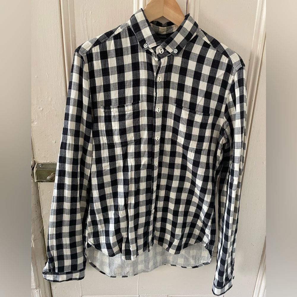 Shipley & Halmos Men’s Medium Button Down Check Flannel Shirt